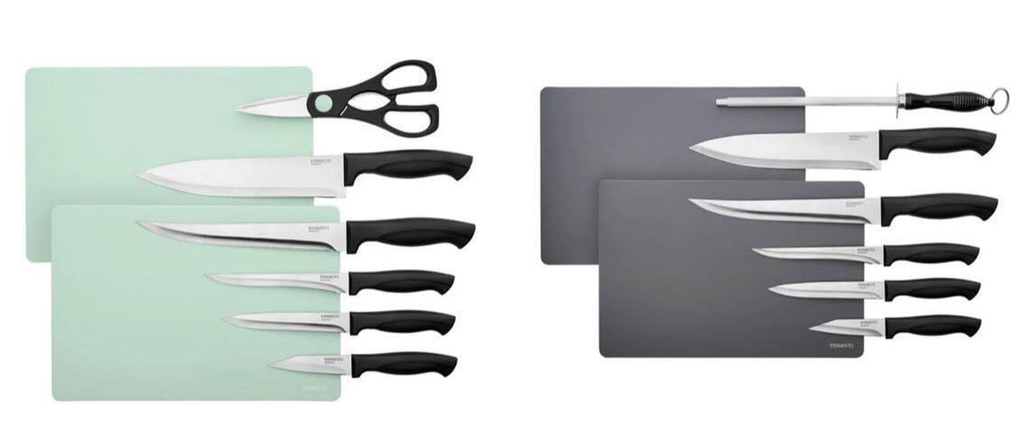 Messerset Küchenmesser Messer Edelstahl 8-Teilig Set Schere Wetzstab Wahlbar