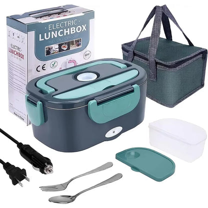 1.5 L 60W Electric Lunch Box Food Warmer Portable Food Heater for Car or Home - Leak Proof, Lunch Heating Microwave for Truckers